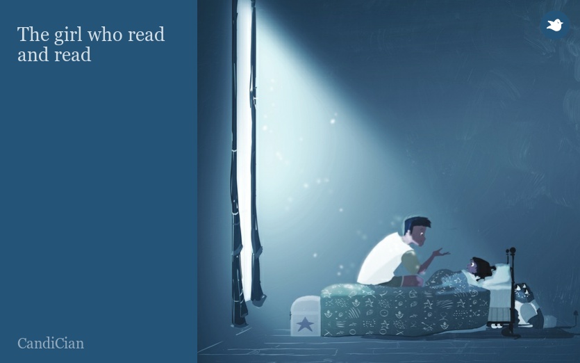 The girl who read and read