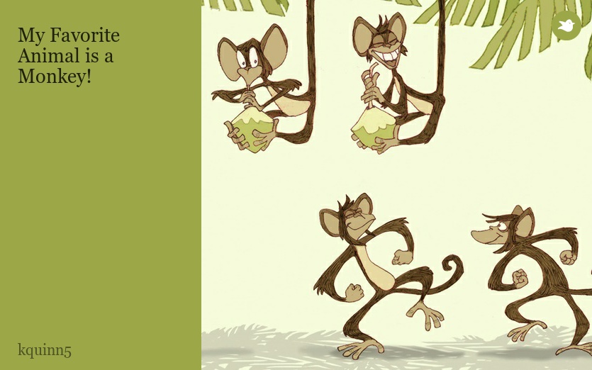 My Favorite Animal is a Monkey!