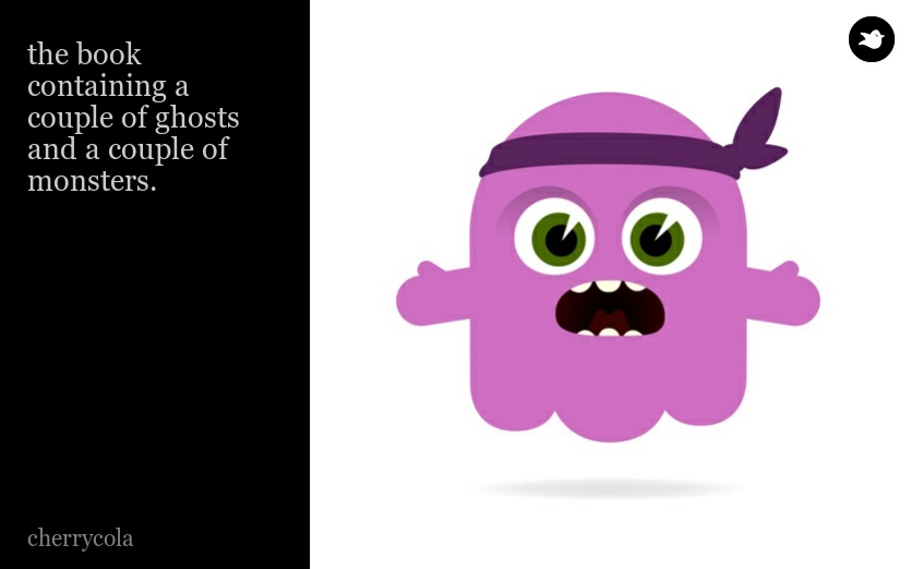 the book containing a couple of ghosts and a couple of monsters.