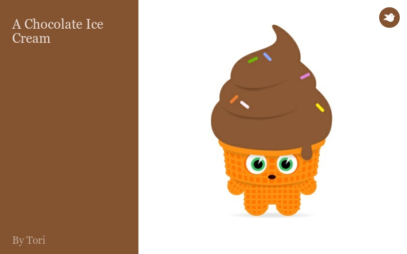 A Chocolate Ice Cream