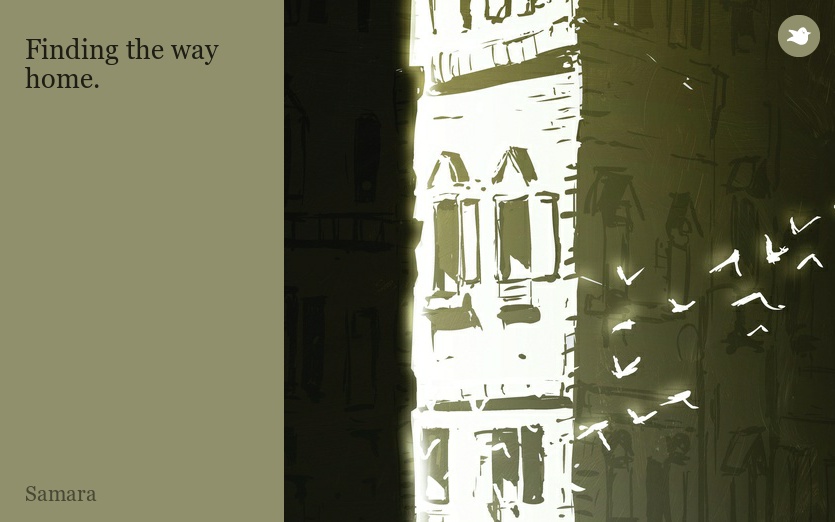 Finding the way home.