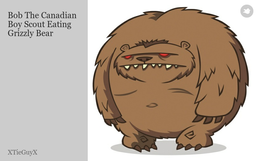 Bob The Canadian Boy Scout Eating Grizzly Bear