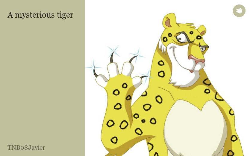 A mysterious tiger
