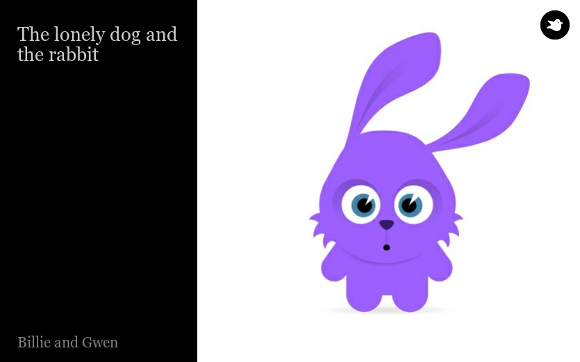 The lonely dog and the rabbit