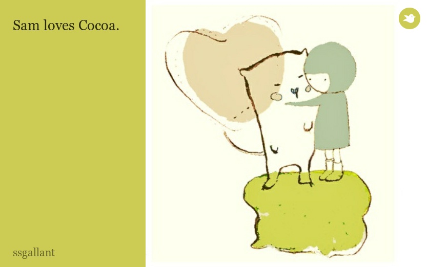Sam loves Cocoa.