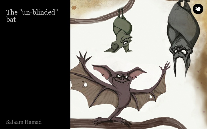 The "un-blinded" bat