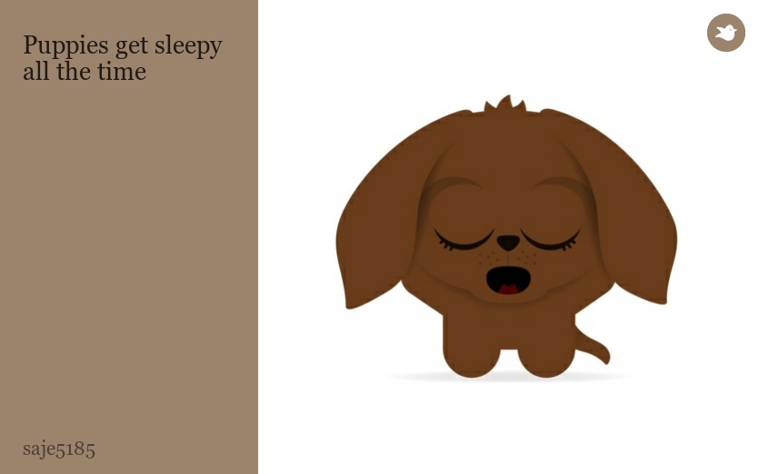 Puppies get sleepy all the time
