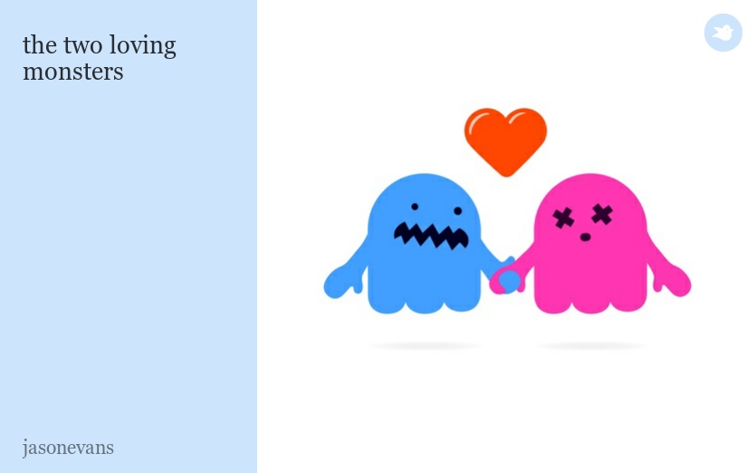 the two loving monsters