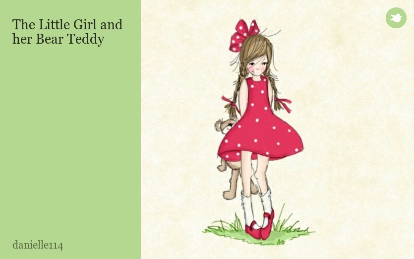 The Little Girl and her Bear Teddy