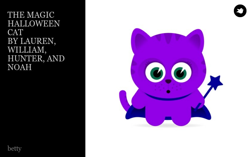 THE MAGIC HALLOWEEN CAT 
BY LAUREN, WILLIAM, HUNTER, AND NOAH