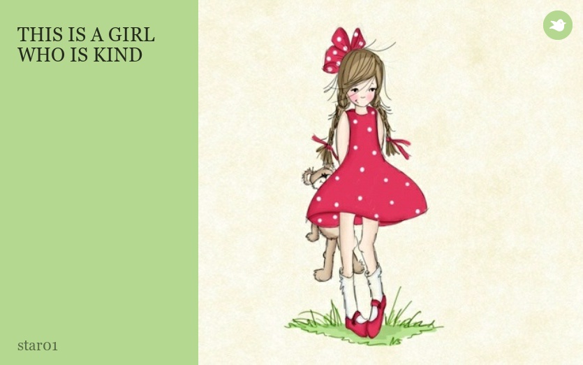 THIS IS A GIRL WHO IS KIND