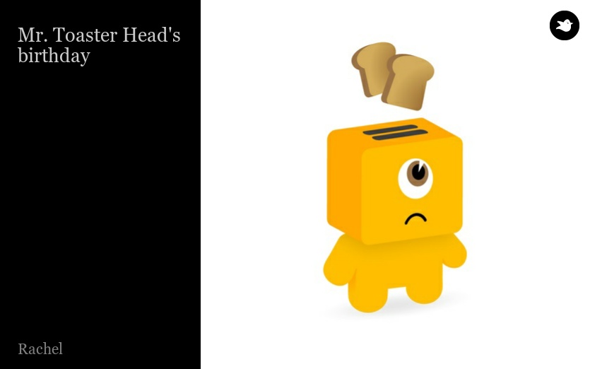 Mr. Toaster Head's birthday