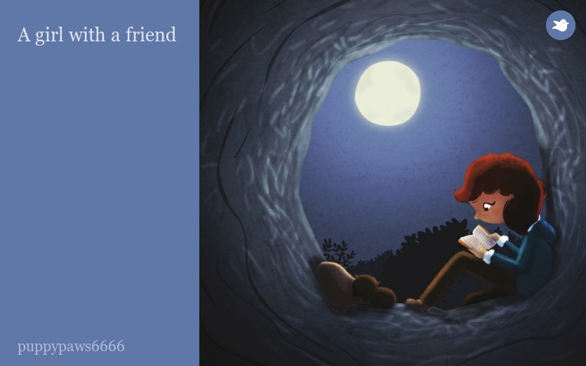 A girl with a friend