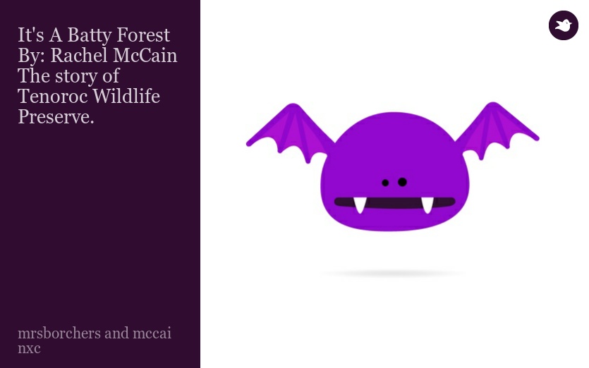 It's A Batty Forest By: Rachel McCain The story of Tenoroc Wildlife Preserve.