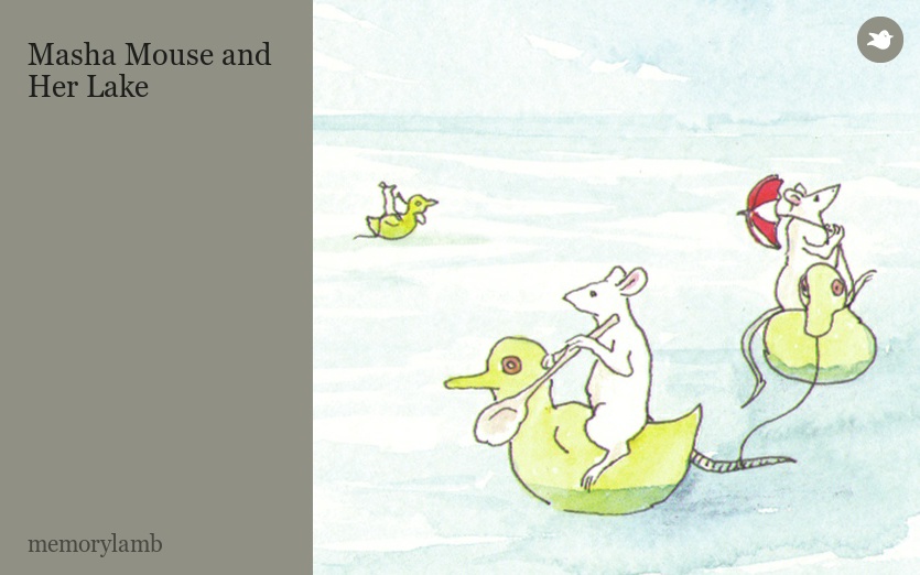 Masha Mouse and Her Lake