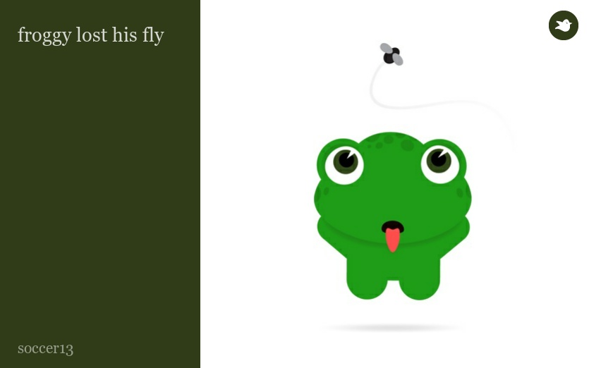 froggy lost his fly