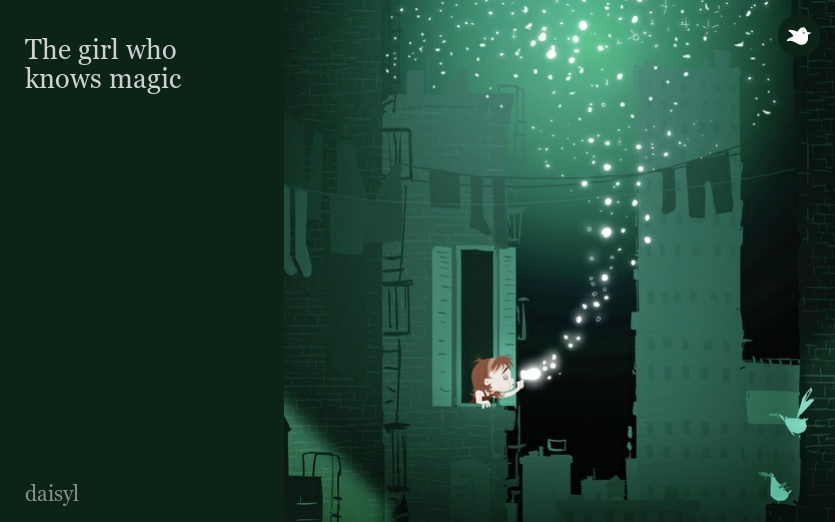 The girl who knows magic