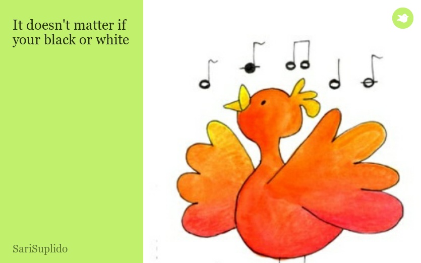 It doesn't matter if your black or white
