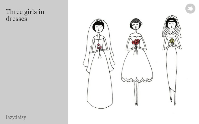 Three girls in dresses