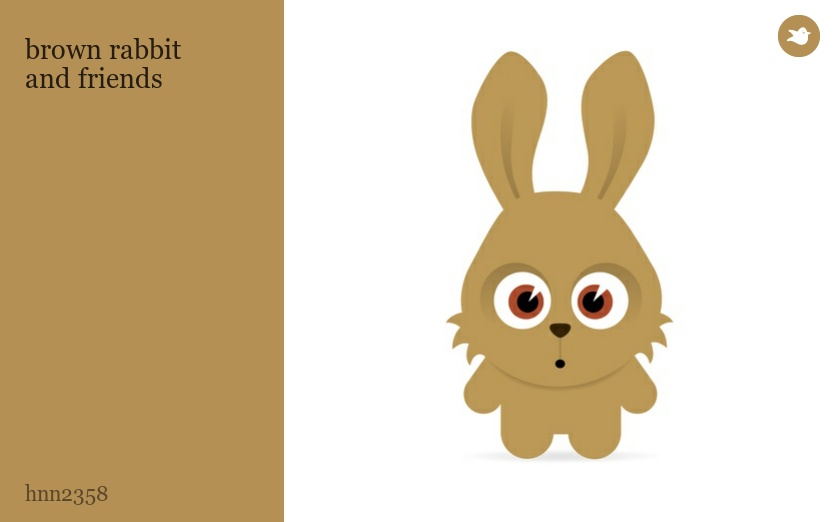 brown rabbit 
and friends