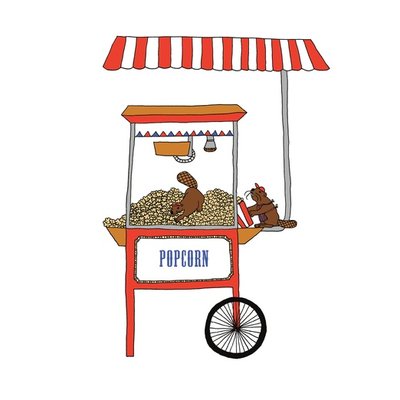 The beavers' popcorn The beavers' popcorn
