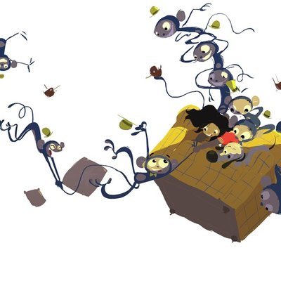 flying chair with monkeys flying chair with monkeys