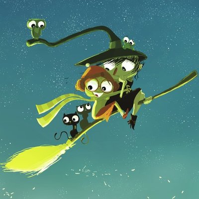 friends on a broomstick friends on a broomstick