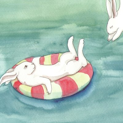 Swimming rabbits Swimming rabbits