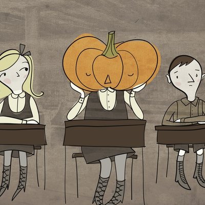 at school at school