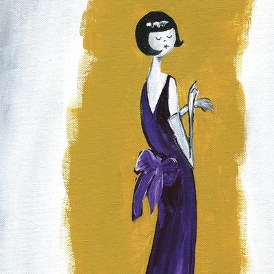 The purple dress The purple dress