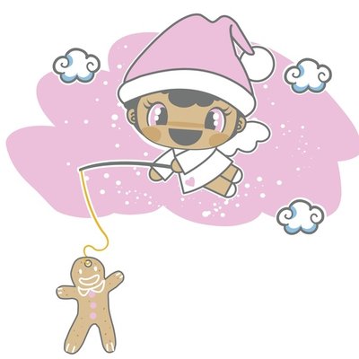 Christmas Angel with Gingerbread Christmas Angel with Gingerbread