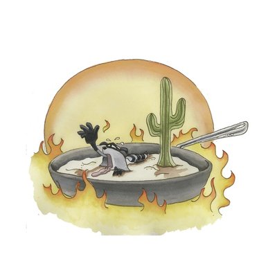 Frying in the desert Frying in the desert