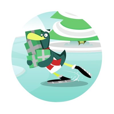 Penguin Ice Skating Penguin Ice Skating