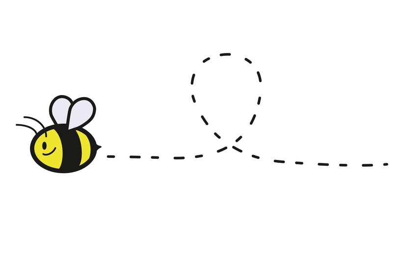 cute bee clipart black and white - photo #37