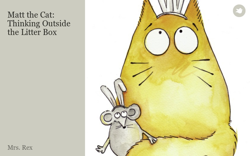 Matt the Cat Thinking Outside the Litter Box by MrsRex Storybird